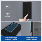 ELEGRP Dimmer Switch, Digital Dimmer Light Switch for LED Lights 150W, INC/HAL 450W, 3 Way LED Dimmer Switch, Needs Neutral Wire, Wall Plate Included, UL Listed, 6 Pack, Matte Black