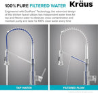KRAUS Bolden 2-in-1 Commercial Style Pull Down Single Handle Water Filter Kitchen Faucet for Reverse Osmosis or Water Filtration System in Spot-Free Stainless Steel, KFF-1610SFS