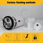 KERDE 3-Inch Water Tank Accessories Touchless Toilet Flush Kit, Automatic Toilet Flusher, Dual Flush Valve Replacement Kit, Battery Powered, One-Piece Toilet Repair,height 10in -11in (3L-24CM)