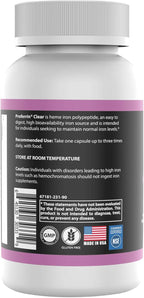 Proferrin Clear Heme Iron Supplement, 90 Capsules- Superior Absorption, Easy on The Gut, Natural, Made in The US