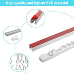 32Inch Adhesive Curtain Track, Self-Adhesive Ceiling Mount Wall Mount Track