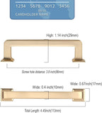 10 Pack 3.75"(96mm) Brushed Gold Cabinet Pulls Kitchen Cabinet Handles Drawer Pulls Cupboard Hardware for Cabinets