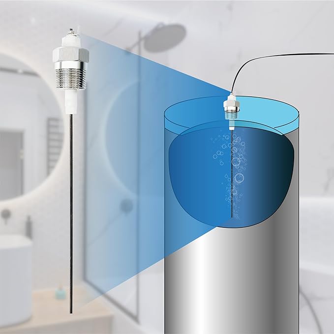 Powered Anode Rod for Hot Water Heater, Eliminate Sulfur Odor, Prevent Corrosion, Extend Lifespan, Easy to Install for Water Heaters and Well Water Systems (Model B)