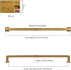 10 Pack 10"(256mm) Vintage Antique Brass Cabinet Pulls Kitchen Cabinet Handles Drawer Pulls Cupboard Hardware for Cabinets CK0078