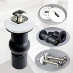 4 Pack Universal Toilet Seat Bolts and Hinge Screws, Top Mounting Fixings Kit with Expanding Rubber Top Nuts, Replacement Screws for 14-16mm Hole Toilet Seat Repair