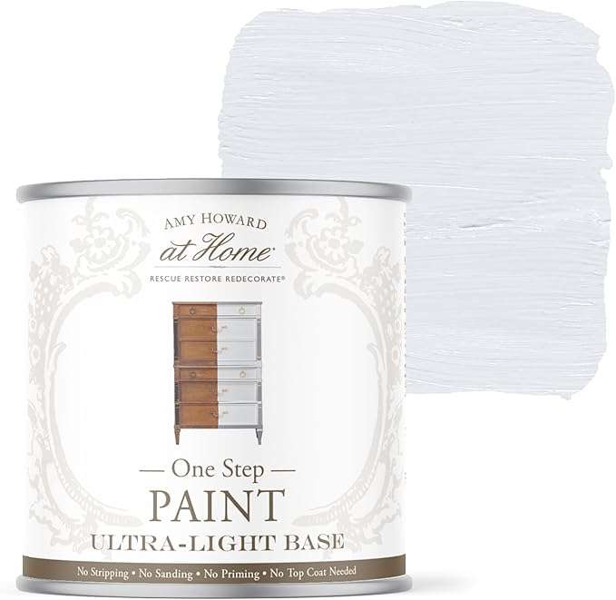 AMY HOWARD AT HOME Chalk-Based One Step Paint for Furniture, Cabinetry, Decor, Finish, and More | No Stripping, Sanding, or Priming | Ultra-Light Base | 16 Ounce | Dearborne