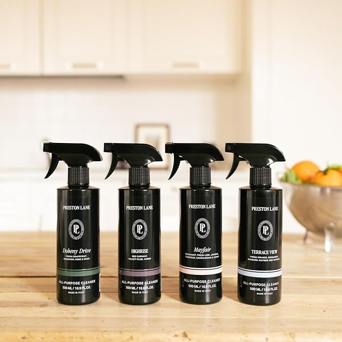 Preston Lane Luxury All-Purpose Cleaner, Mayfair Scent | Bio-Based Multi-Surface Spray | Streak-Free Finish, Lifts Dirt, Smudges & Grease | Vegan & Cruelty-Free