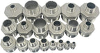 2" x 3/4" Male Threaded Reducing Nipple Fitting/Adapter,Stainless Steel SS304 NPT Pipe Hex Reducer