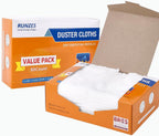 Runzes Dry Sweeping Refills 160Count Mop Pads Duster Cloths White Disposable Cleaning Cloths to Clean Dust,Hair,Dirt