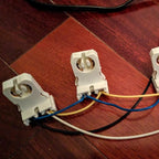 T8 LED Fluorescent Tube Lamp Holder Tombstone, Non-shunted Turn-Type G13 Base, Medium Bi-Pin Socket, for LED Fluorescent Tube Replacements Turn-Type Lampholder Pack of 20