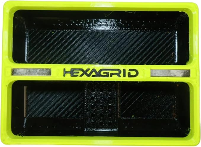 Double Capacity Control Panel Lineman Tray, Black with Neon Yellow Trim, Heavy-Duty Plastic, Magnetic Storage Organizer for Small Tools, Single Tray Model