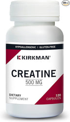Kirkman Creatine 500 mg - Hypoallergenic | 120 Vegetarian Capsules | Amino Acid