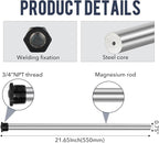 Anode Rod for hot Water Heater(2 Pack) Water Heater Anode Rod.21.65 Inch Long, Compatible with Rheem, A. O. Smith, Giant, Protect The Water Tanks from Corrosion – 3/4NPT Thread