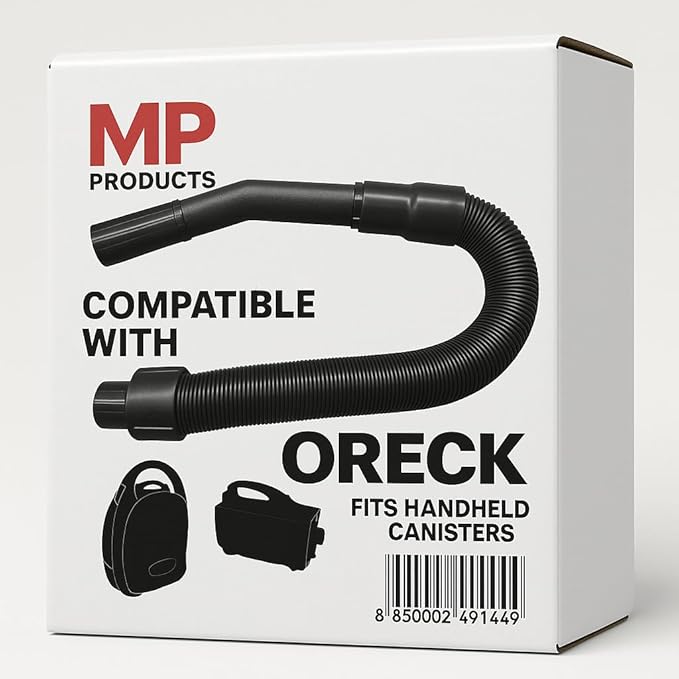 MP Maresh Products Vacuum Hose Replacement for Oreck BB Hand Held Vacuum Cleaner – Twist-N-Lock, Compatible with Oreck Buster B for Powerful Cleaning Performance Durable 4' Hose (Black)