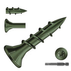 #8 x 3/4" Deck Screws (260Pcs) 1lb. Exterior Wood Screws. Carbon Steel, Green, Flat Head, Rust Resistant epoxy Coated, with T25 Star Bit