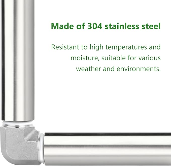 TAISHER 2PCS Stainless Steel Pipe Fittings, 1" NPT Female x 1" NPT Female Threaded, 12" Length Thickened Nipple Cast Pipe