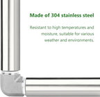 TAISHER 2PCS Stainless Steel Pipe Fittings, 3/4" NPT Female x 3/4" NPT Female Threaded, 8" Length Thickened Nipple Cast Pipe