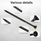 Wood Screws #10 x 3’’, T25 Star Torx Drive Flat Head Deck Screws, Black, 67Pcs (1lb)