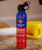 Prepared Hero Fire Spray - Mini Fire Extinguishers for House, Car, Garage - Kitchen Small Fire Extinguisher for Home, 100% Organic - Compact, Portable & Easy to Use, Non-Toxic - 1 Pack