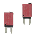 10A DC 12V-32V Manual Reset Circuit Breaker ATM Low Profile T1 Mini Blade Fuses Breakers for Car Trucks Marine Boat RV Solar and More,2 Pack