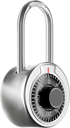 FIGODE® Locker Lock with Long Shackle, Combination Lock, Black Dial, Each Lock with Different Code, Keyless Padlock, Great for School, Employee, Gym&Sports Locker, Case, Toolbox, Fence, etc, Pack of 2