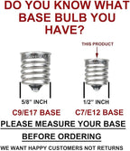 Novelty Lights Ceramic Christmas Replacement Bulbs - Outdoor Individual Bulbs for Events, Holiday Parties, Patios, and More - C7/E12 Candelabra Base, 5 Watt Lights (Blue, 25 Pack)