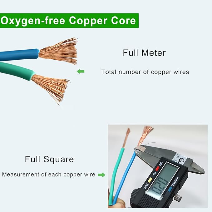 2 Prong Extension Cord, 10Pack Power Cord Extension 10 ft- Ultra Flexible & Lightweight, Safe for Home, Office, Dorm Use White Extension Cord