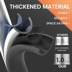 Step Stool for Adults,2 Step Ladder Folding 330lbs Anti Slip Step Stool,Foldable Ergonomic 2 Steel Stool with Wide Pedal for Home, Kitchen, Office (White)