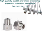2 pieces Npt1/4 Female to Npt1/8 Male Reducer,1/8-1/4Water pipe Adapter, Fabricate of 304 Stainless Steel