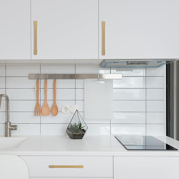 COTYKILEY 10 Pack 10 Inch(256mm) Champagne Bronze Cabinet Handles Gold Kitchen Cabinet Pulls Cabinet Door Handles Kitchen Cabinet Hardware