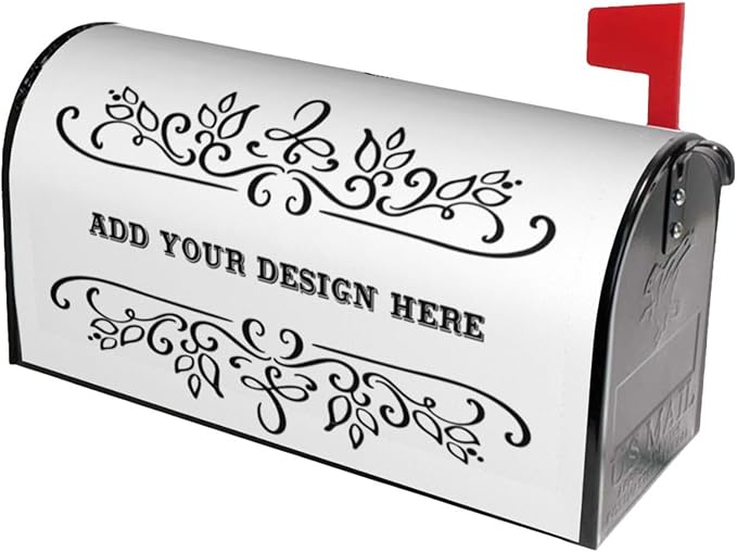 Custom Personalized Mailbox Covers Add Photo Picture Family Name House Address Text Magnetic Mail Cover for Home Garden Yard-2