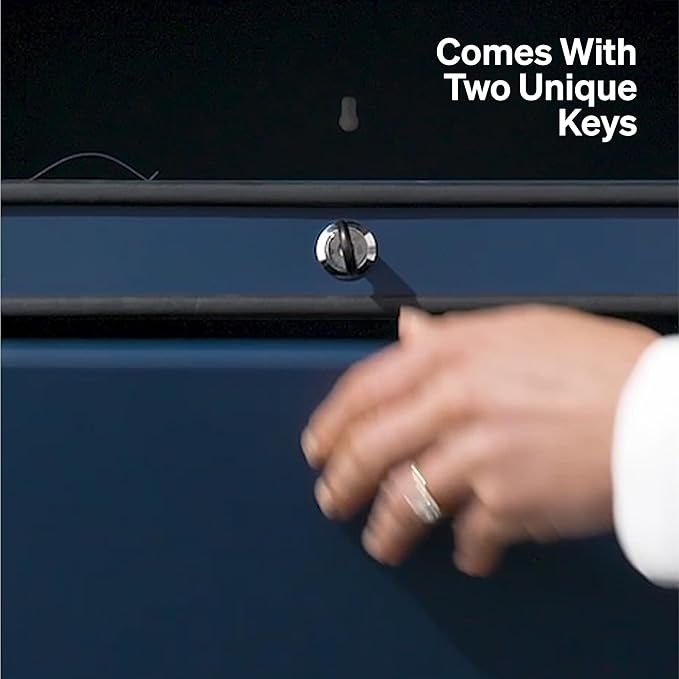 Wall Mount Mailbox - Large, Anti-Theft Locking Mailbox, Weatherproof Mailboxes for Outside The House, 18.5" H x 15" L x 7.5" D (Curb Yellow)