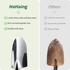 Garden Tool Set, 2 Pieces Stainless Steel Heavy Duty Garden Tools, Garden Kit with Ergonomic Wooden Handle, Durable Garden Tools for Gardening, Gardening Gifts for Women