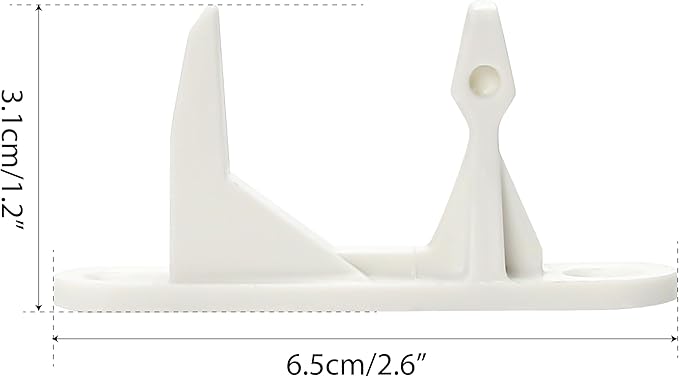 2 Pack Washer Door Striker Lock Latch Replacement Parts for Frigidaire Affinity 131763310 - Front Load Catch Fits for Gibson, for Kenmore - Replaces 131763300, AP3580441, PS890617 - Easy to Install