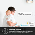 Kasa Apple HomeKit Smart Dimmer Switch KS220P3, Single Pole, Neutral Wire Required,2.4GHz Wi-Fi Light Works with Siri, Alexa and Google Home,UL Certified, No Hub Required,White, 3 Count (Pack of 1)