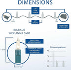 Novelty Lights 11 Feet 50 Bulbs Traditional Incandescent Mini Lights, Multicolor on Green Wire with 2.5" Spacing, Commercial Grade and UL Listed for Indoor/Outdoor Use, End-to-End Connectable