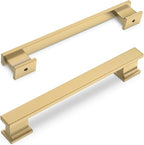 COTYKILEY 10 Pack 5 Inch(128mm) Champagne Bronze Cabinet Handles Gold Kitchen Cabinet Pulls Cabinet Door Handles Kitchen Cabinet Hardware
