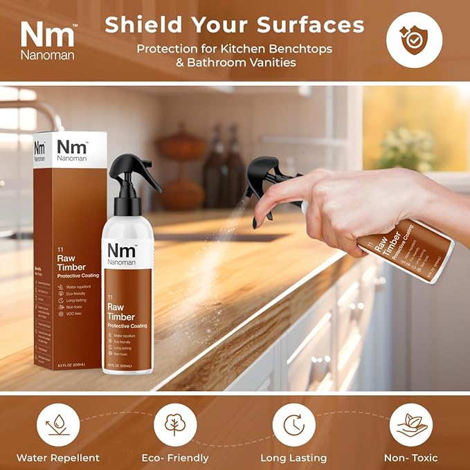 Nanoman Timber Wood Water Liquids and Stain Penetrating Sealer 250mL