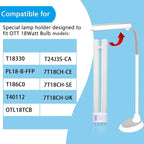 PL18-B 18W Replacement Tube Light Bulb for OttLite T18330 PL18-B-FFP OTL18TCB Fluorescent Light Bulb,Tpye B,Bright Natural Daylight,2G11 Base,930lm,9'' Overall Length 2 Pack