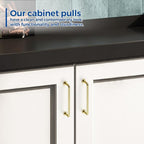 JOY DECOR Cabinet Pulls – 5 Inch Hole Center, Polished Brass, 30 Pack, Zinc Alloy Cabinet Handles for Drawers & Cupboard – Vintage Style Hardware for Kitchen, Bathroom, Dresser, Furniture Makeover