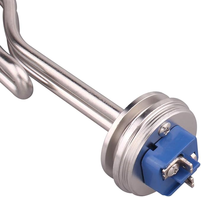 DERNORD 1.5" Inch (OD50.5mm) Tri-clamp Ripple Heating Element Electric Immersion Water Heater 6500W 240V