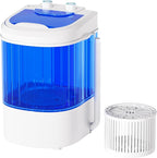 INTERGREAT Portable Washing Machine, 6.6 Lbs Mini Washer Machine, Single Tub Laundry Small Washer for Apartments, Dorms, RV, Traveling, Blue