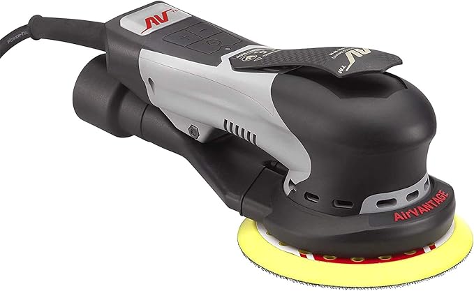 AirVANTAGE 6" Palm-Style, 2nd Generation Industrial Advanced Electric Sander Central-Vacuum with Low-Profile Pad (3/16- PSA Vinyl)