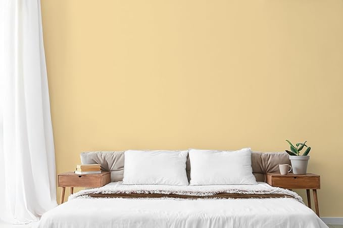 EVOLVE Paint & Primer: Environment-friendly, Low Sheen with One-coat Coverage for Interior & Exterior surfaces (Honey Yellow, 5-Gallon)