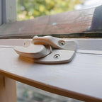 Window Sash Lock & Latch and Keeper Replacement for Andersen 200 Series Narroline and 400 Series Tilt-Wash Double-Hung Windows 1968 to Present (2 Pack, White Color)