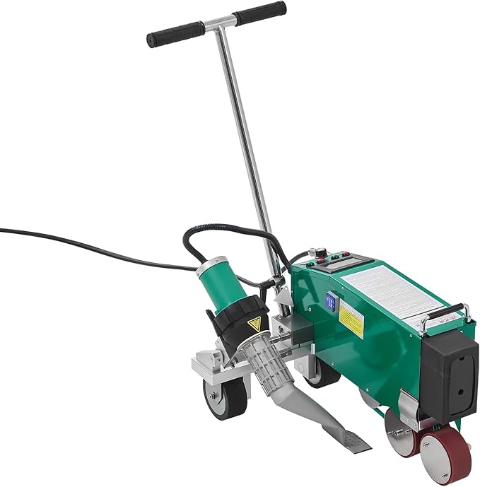 VEVOR Roofing Hot Air Welder, 4200W 220V High Power Plastic PVC TPO CPE Welding Machine - 1.57" Welding Width 0.04-0.12" Thickness, 68 ℉-1202 ℉ Heat Roofing Welding Tool, for Waterproofing Advertising