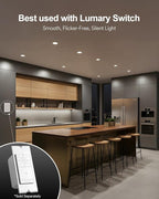 Lumary Smart Recessed Lighting 6 Inch, Canless LED Recessed Lights 13W 1000LM, Color Changing LED Downlight with J-Box, Compatible with Alexa/Google Assistant/BT Remote, ETL Listed, 4 Pack