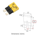GLOSO E37 Auto (T1) Reset Low Profile ATC/ATO Circuit Breakers - (20A - 3 Pack)