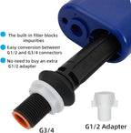 Toilet Fill Valve Replacement Kit, Toilet Fill Valve with G3/4 Connector, Includes G1/2 Adapter and Refill Tube, Compatible with TOTO WC Tank Repair Parts