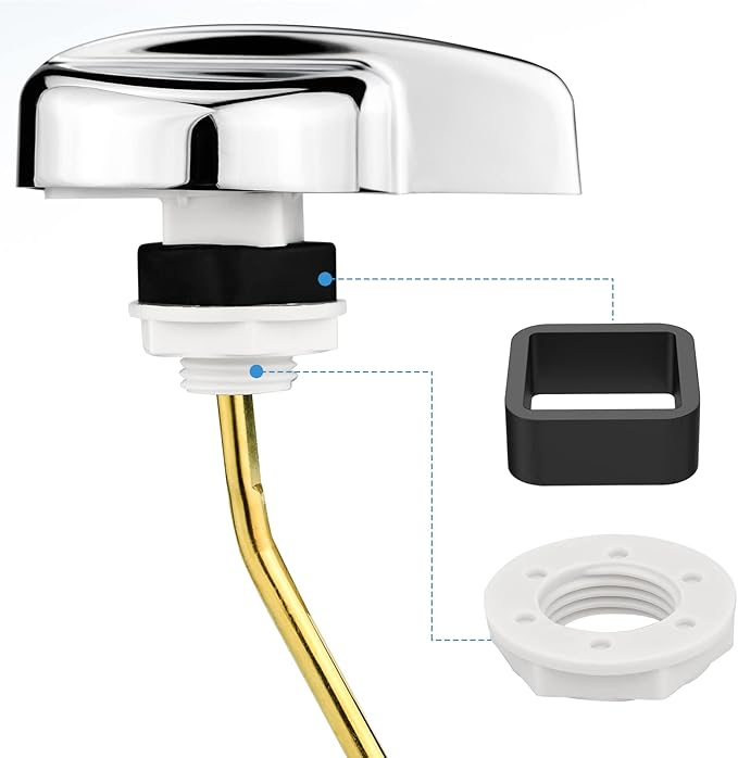 for TOTO Toilet Handle Replacement Parts Kit, Universal THU068#CP Trip Lvr for St743S Side Mount Toilet Flush Tank Lever Handle for TOTO Kohler Toilet Tank, 1-Pack Copper Lever